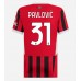 Tanie Strój piłkarski AC Milan Strahinja Pavlovic #31 Koszulka Podstawowej dla damskie 2024-25 Krótkie Rękawy